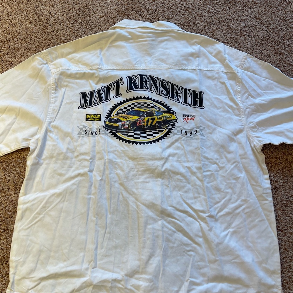 Chase Authentics White Racing Graphic Men's Shirt